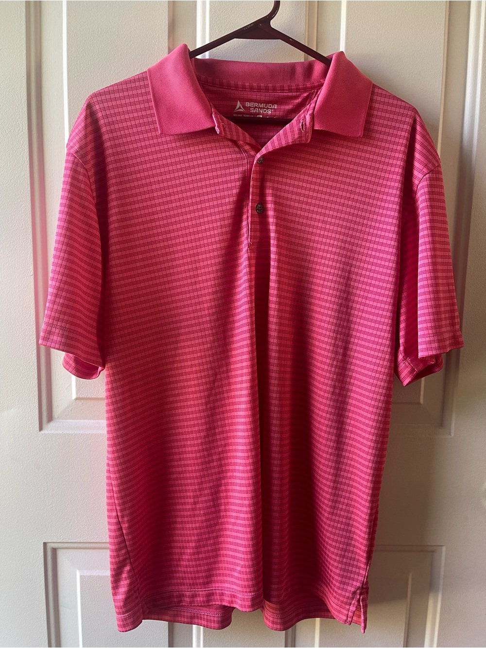 Bermuda Sands Men’s Pink Short-Sleeve Polo